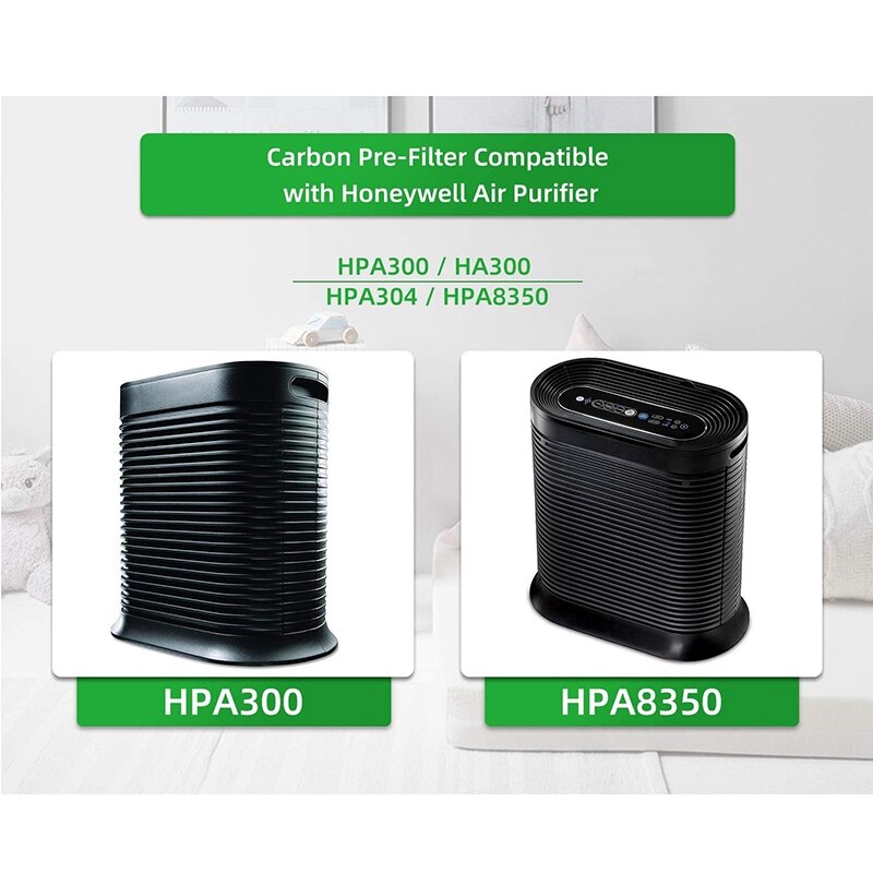 4 Activated Carbon Pre Filters Replacement for Honeywell Air Purifier HPA 300/ Pre-Filter A/ HRF-AP1, 4PCS
