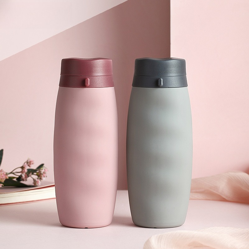 Folding Water Bottle 600ml Silicone Leak Proof Portable High Temperature Outdoor Sports Camping Hiking Water Bottle