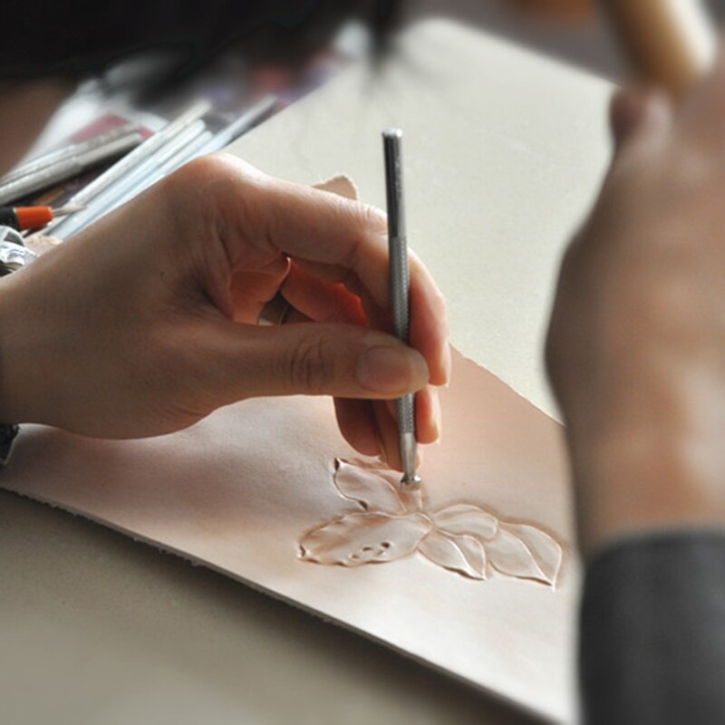 DIY narzędzia robić rzeźbienia w skórze 16 sztuk i 20 sztuk ze stali nierdzewnej tłoczenie drukowanie pieczęć narzędzia skórzane rzemiosło drukowanie znaczków