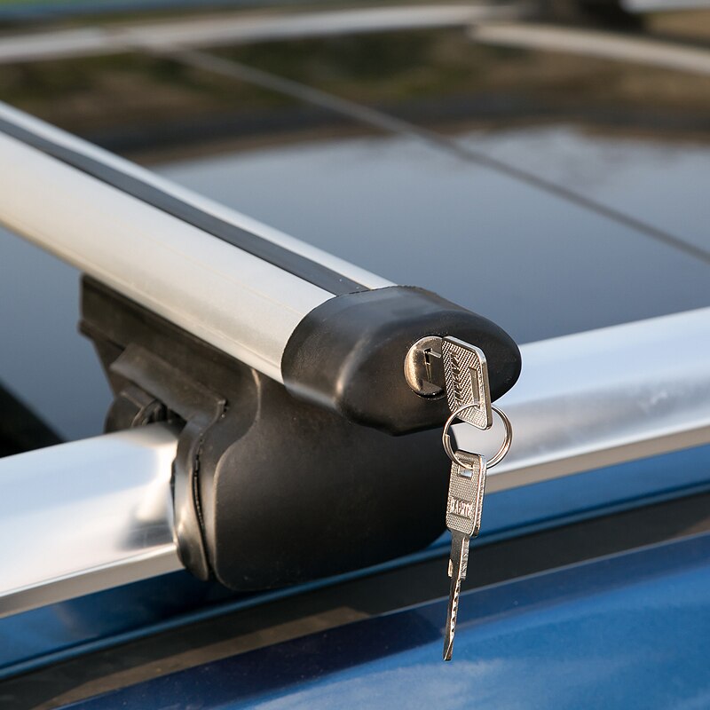 Anti-diefstal Slot Auto Dak Rails Rekken Cross bars Belasting Cargo Bagage Voor Hyundai Santa Fe IX35 Tucson DA024