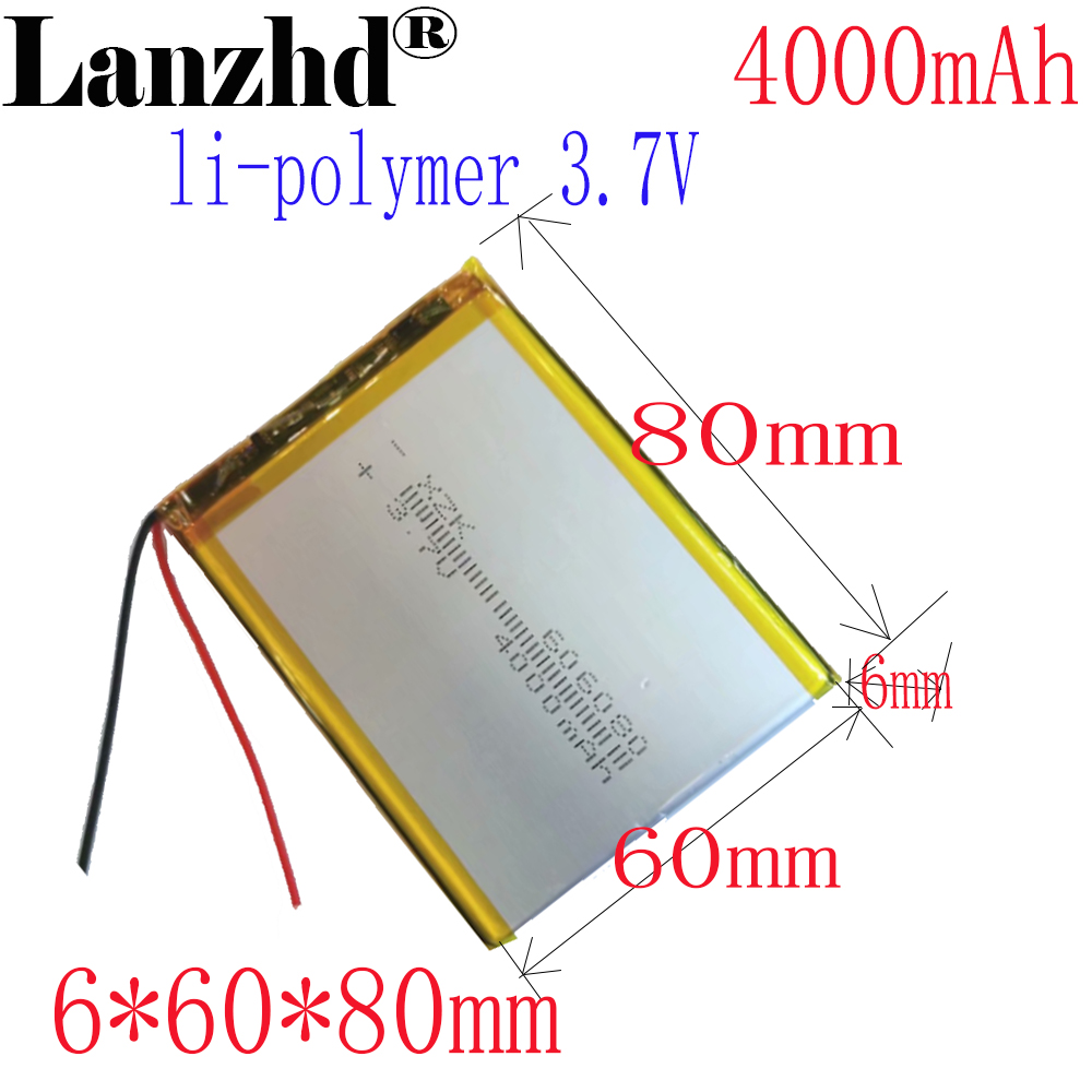 1-12 Stück Li-Ionen-Batterien 3,7 V 4000mAh Lithium-Ionen-Li-Polymer-Batterie für mobile Strom ladung Schatz Tablet PC Bank GPS