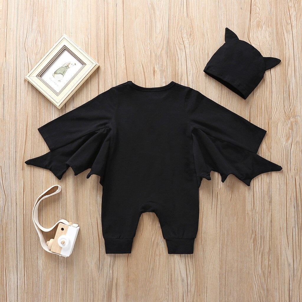Neugeborenen strampler Baby Jungen Mädchen Strampler Halloween Cosplay Kostüm Romper Overalls + Hut Outfits Baby Halloween Kleidung