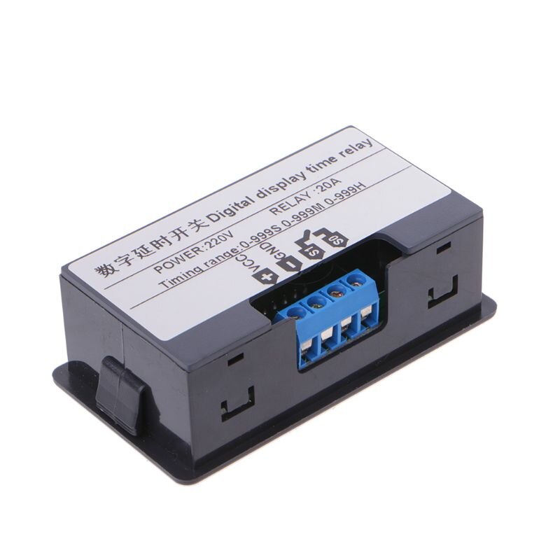 Timer Delay Relay Module Dual Digital LED Display Time Switch 0-999s 0-999m 0-999h Adjustable