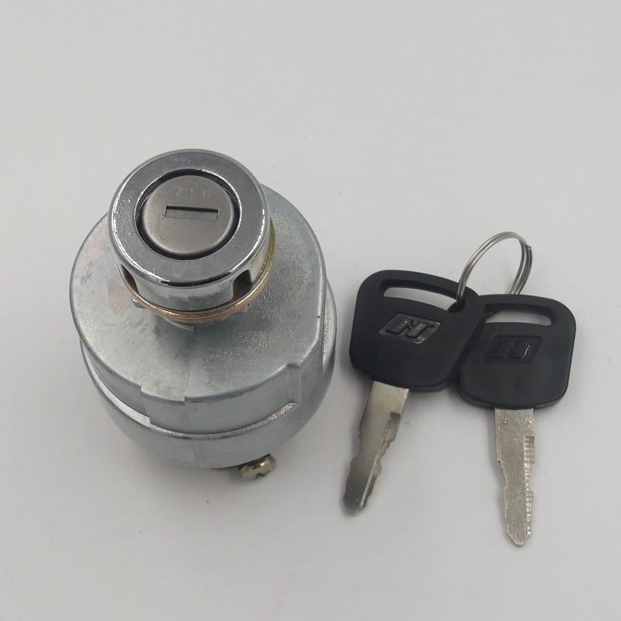 start switch JK406C 24V ignition switch lock key crane accessories authentic start switch XCMG crane