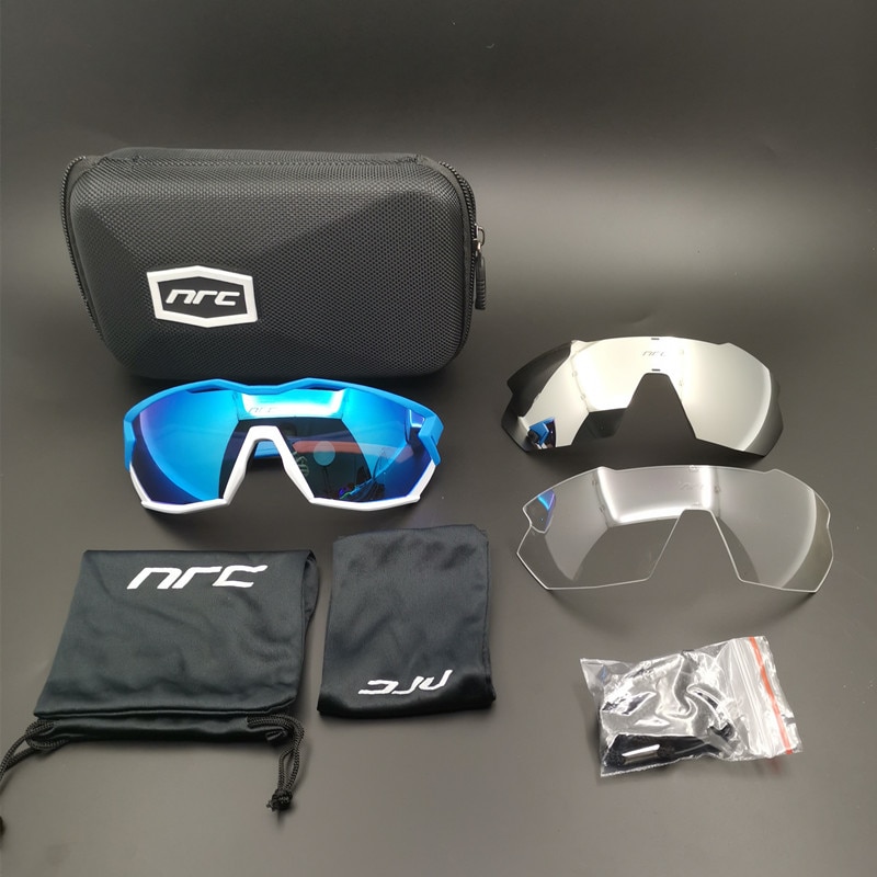 NRC gafas de ciclismo hombres mujer deportes al aire libre gafas ciclismo bicicleta de montaña gafas de bicicleta de carretera de photochromism