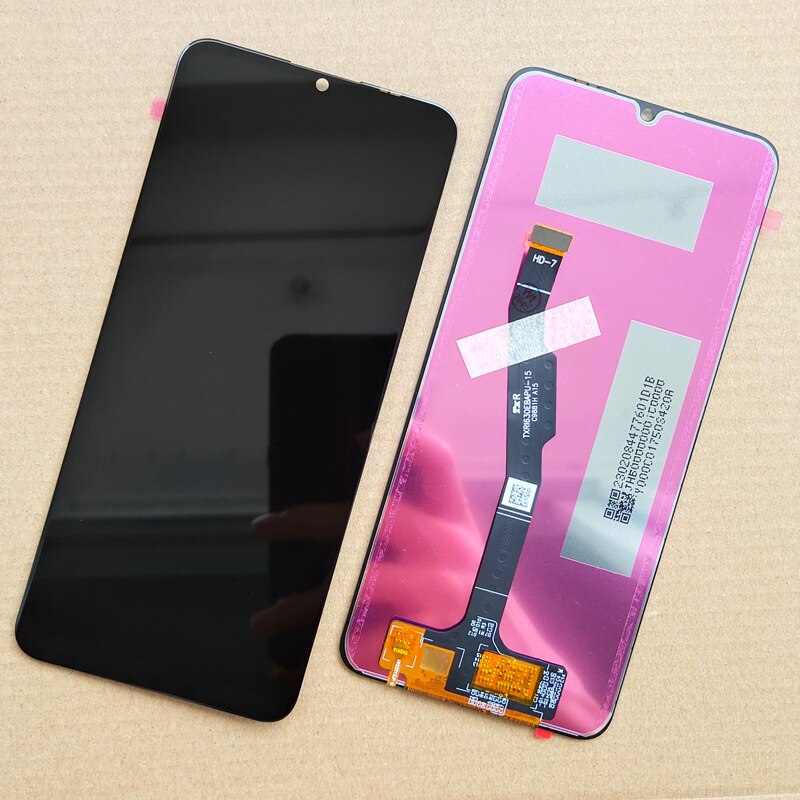 Zwart 6.3 Inch Voor Hua Wei Y6p Global MED-L29 MED-LX9 Lcd Touch Screen Digitizer Vergadering Vervanging Met Frame