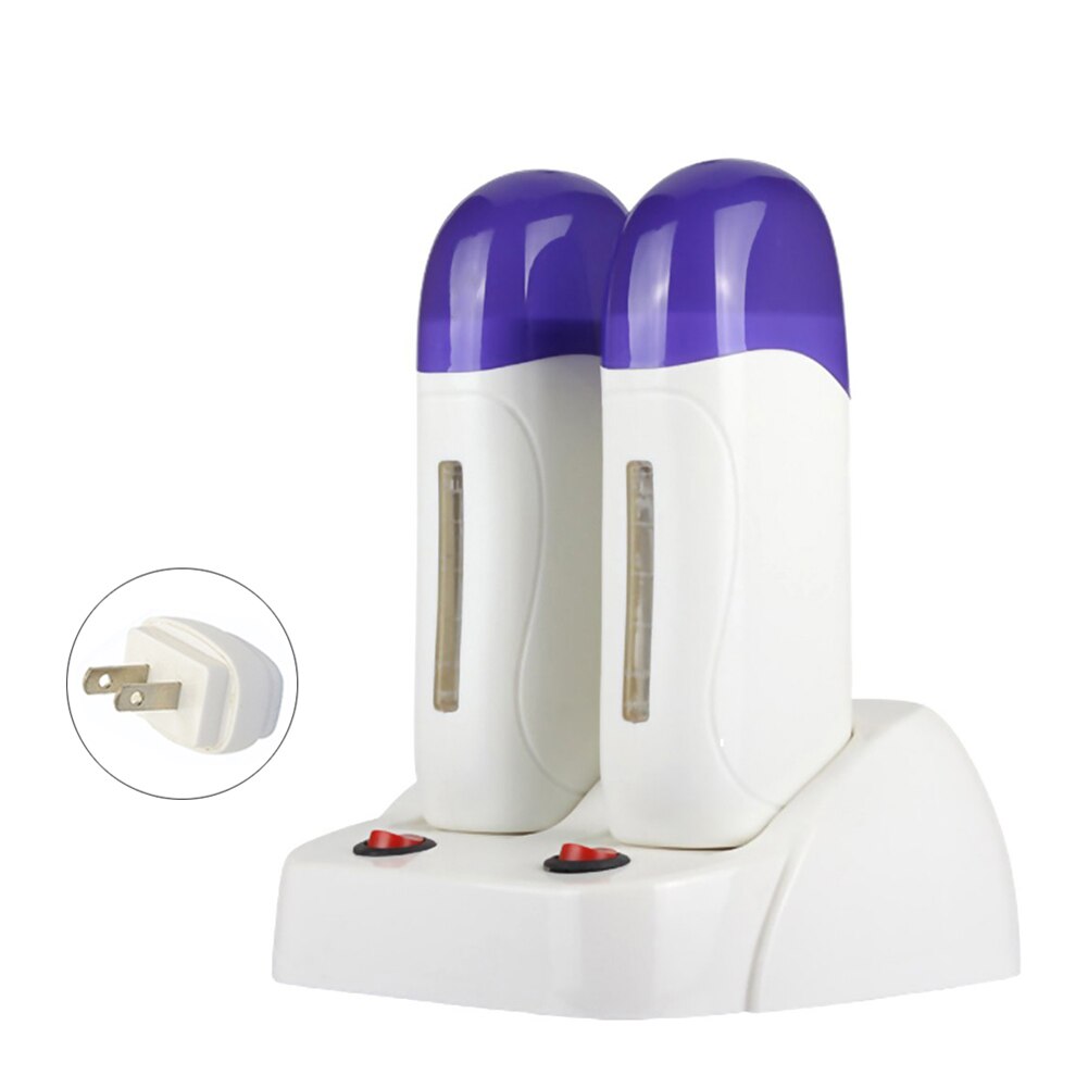 Double Base Depilatory Body Arm Leg Hair Remover Wax Heater Warmer Machine Compact