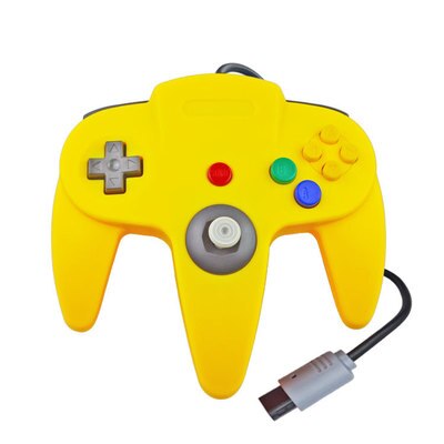 Gamepad Wired Controller Joypad For Gamecube Joystick Game Accessories For Nintend N64 For PC Computer Controller: yellow