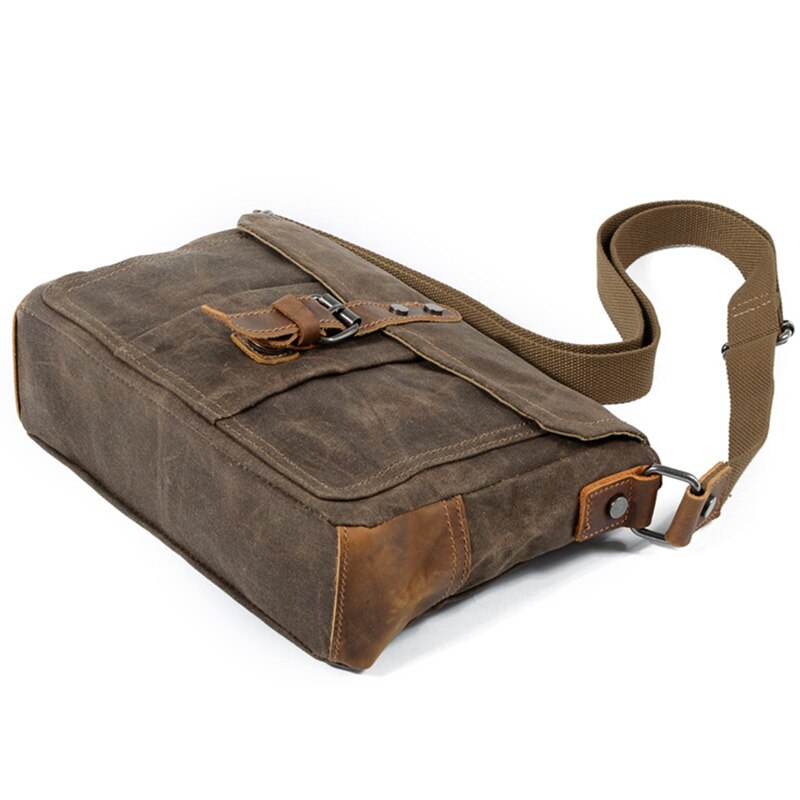 Crossbody Heren Schoudertas Waterdichte Canvas Tas Mannen Casual Messenger Bag