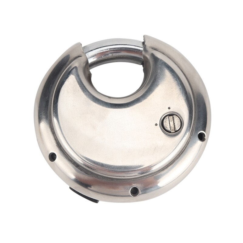 4-Digit Combination Security Round Padlock Resettable Lock Heavy Duty Stainless Outdoor Shed Locker