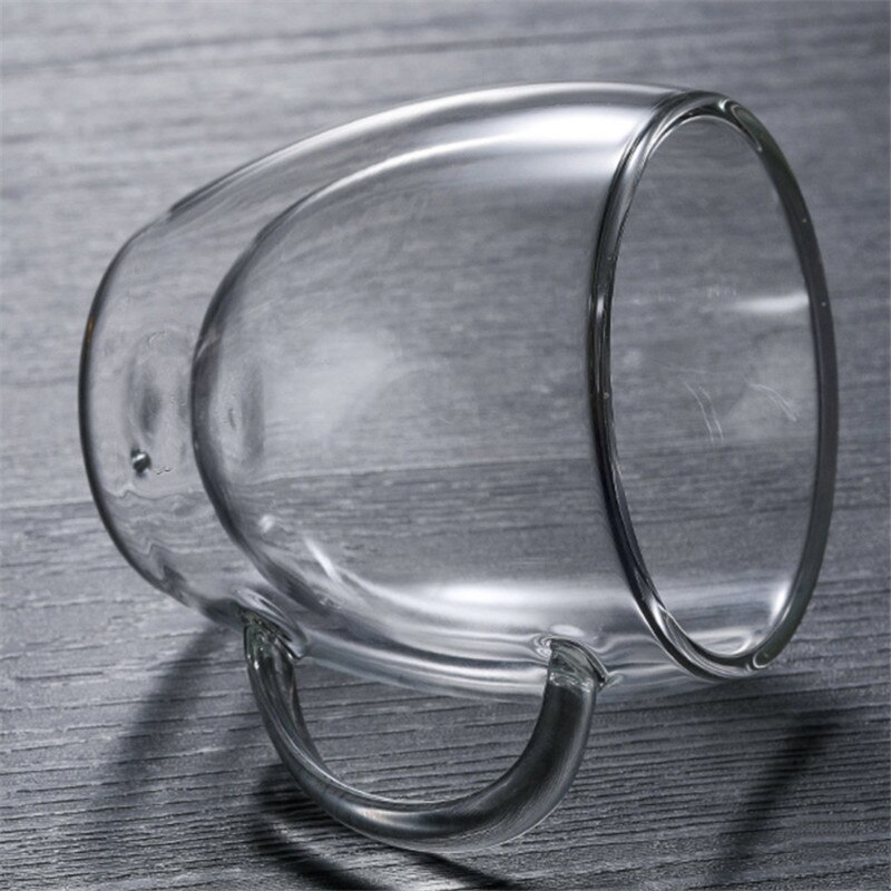 Hittebestendige Transparante Dubbele Glas Koffie Met Cover Melk Whisky Thee Bier Cocktail Vodka Wijn Mok Drinkware