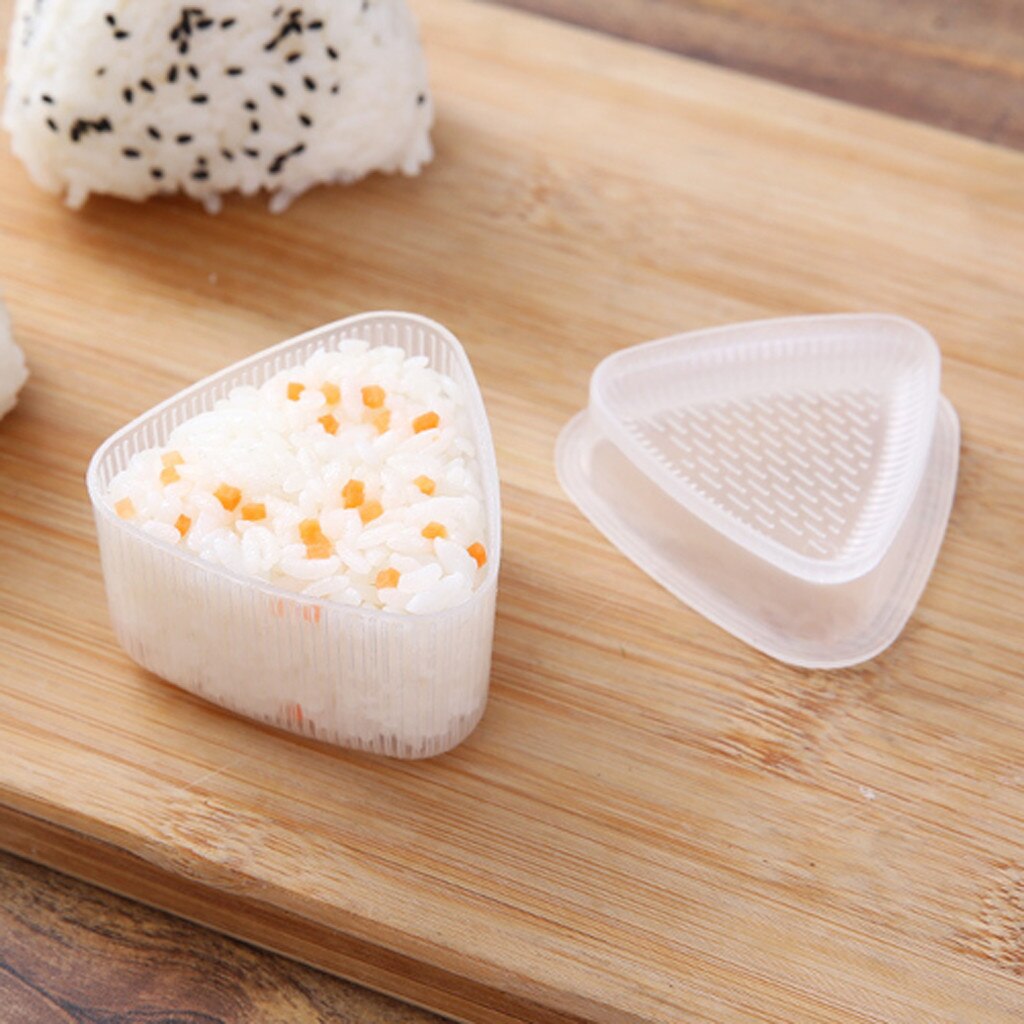 Diy Sushi Mold Onigiri Rijst Bal Voedsel Driehoekige Sushi Maker Mold Sushi Kit Japanse Keuken Bento Accessoires #50G