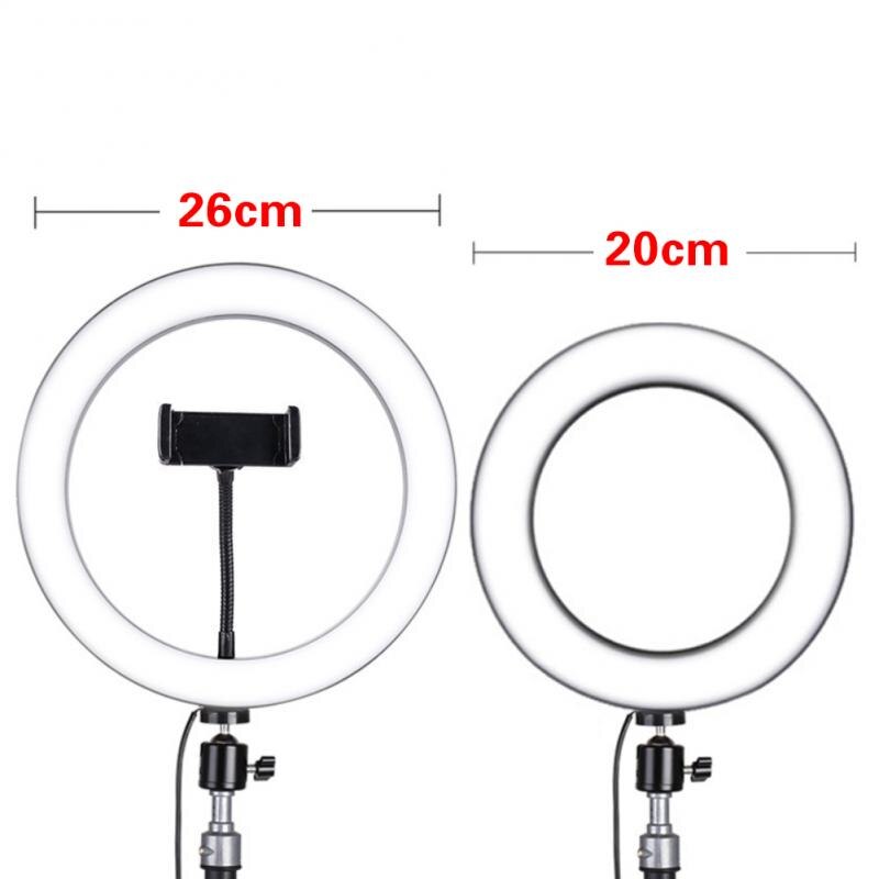 リングライトtripodeパラモビル詐欺ルスledワイヤレスリモートカメラselfieための光のリングiphone三脚と電話ホルダービデオ写真