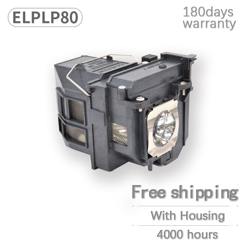 Lampe de projecteur Compatible ELPLP80 avec boîtier, , pour EB-585WI EB-585W EB-580 EB-595WI EB-1420WI EB-1430WI