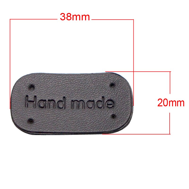 Venta! Al azar, Estilos mixtos, etiqueta de decoración de cuero/hendidura, signo de ropa, apliques, accesorio diy, hecho a mano, 6 uds/12 Uds L0803