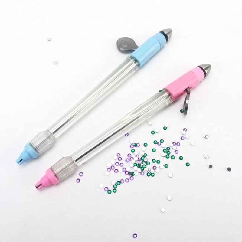 Multifuncional ponto de unha broca caneta manual ponto broca caneta strass pintura diamante ponto cruz ferramenta bordado