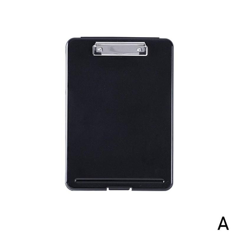 File Storage Box A4 writing tablet with pen slot file plate clamp For Office School Paper Archive Organize: A