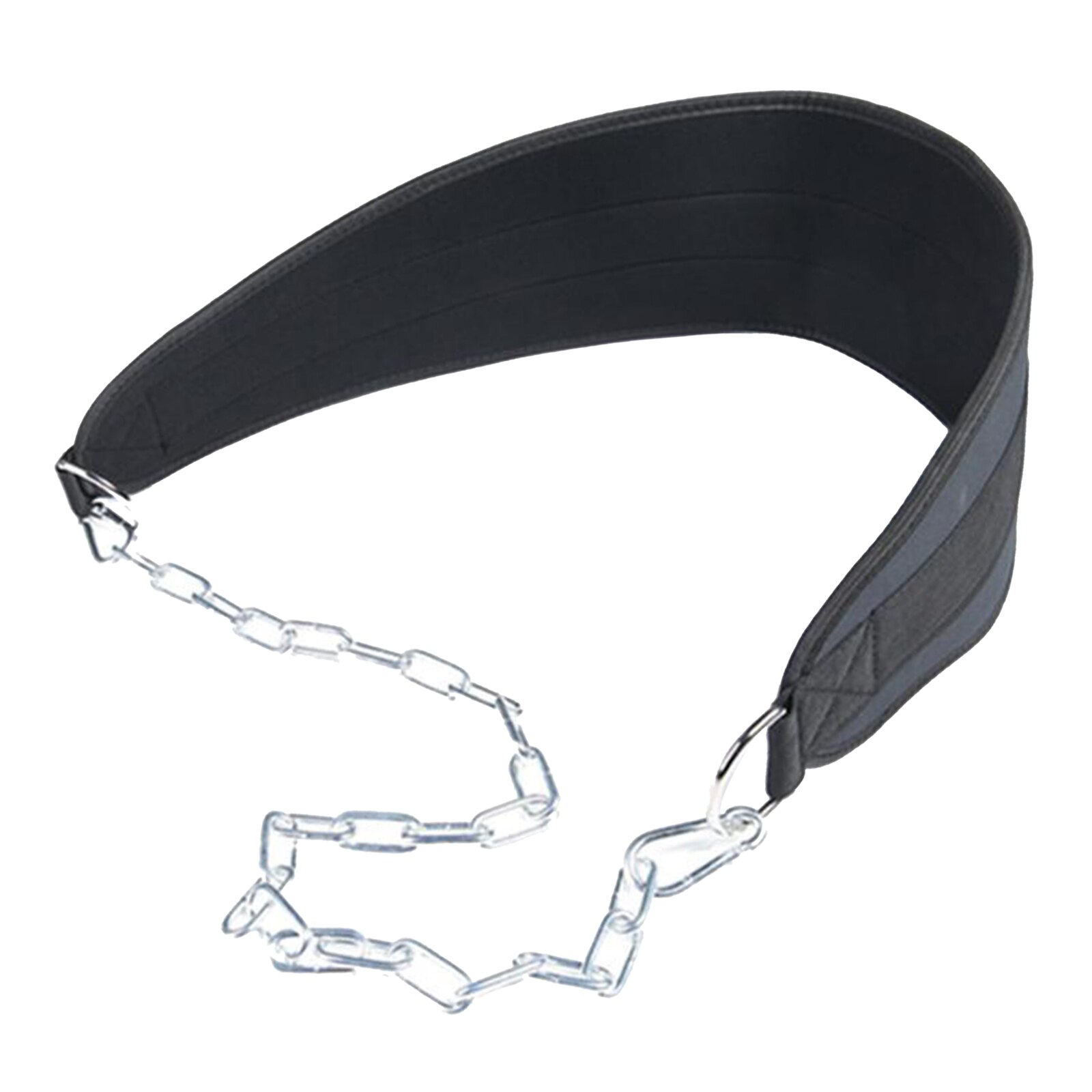 Cinturón de inmersión para levantamiento de pesas, correa de nailon para gimnasio con cadena para Fitness, culturismo, entrenamiento de fuerza, carga de cintura