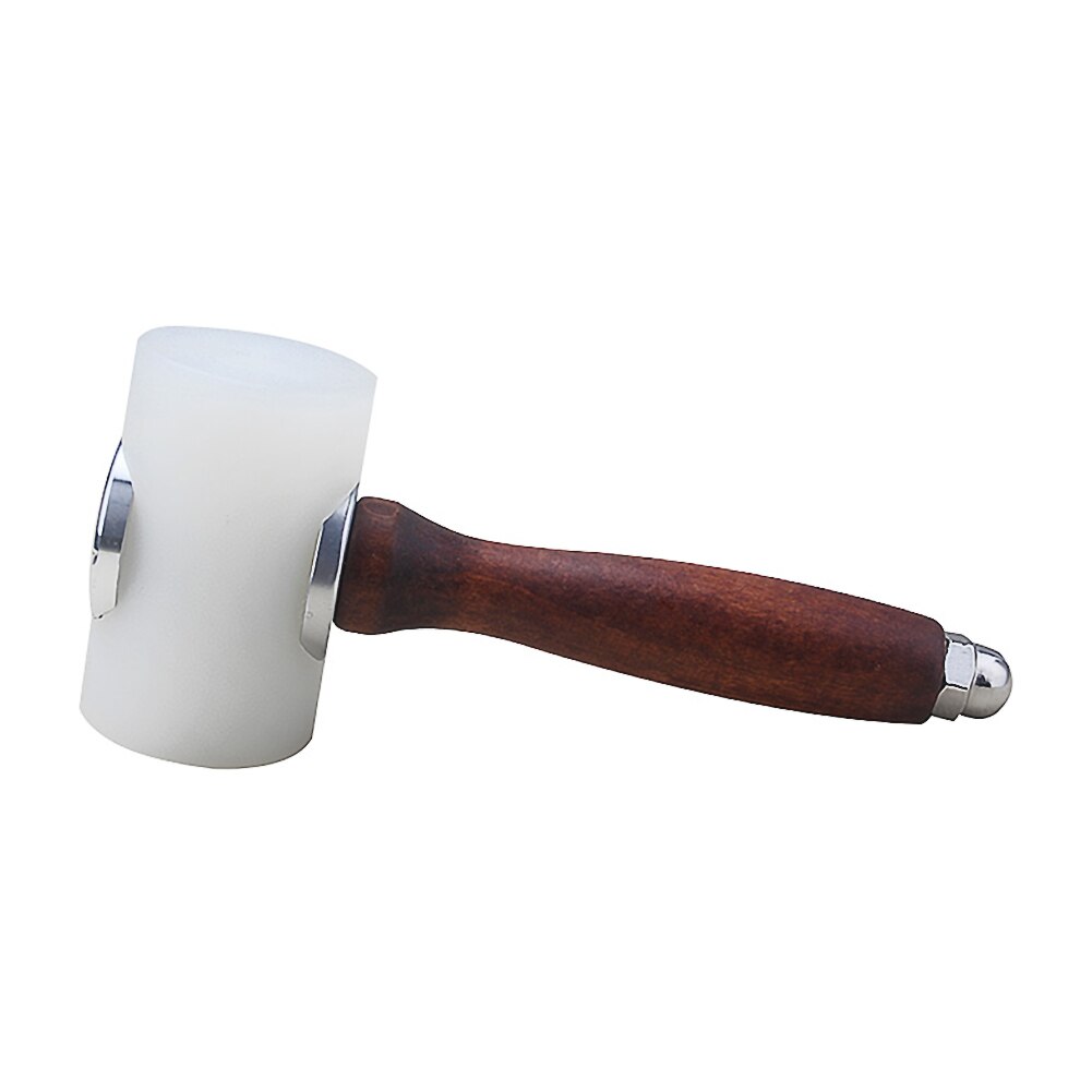 Leather Craft Tools Leather Carving Hammer DIY Leathercraft Mallet Nylon T Head With Wooden Handle Cowhide Sew Leather Tools: 1PC Hammer