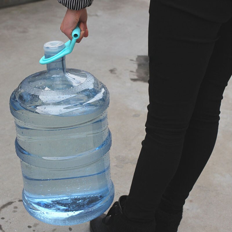 Vattenhandtag hink bära pumpanordning på flaska plast 1pc vattenlyftanordning energibesparande vatten på flaska handtag tjockare