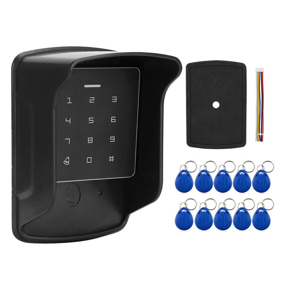 duplicator key card reader A2 Access Control Machine Keyboard Password Door Lock with Waterproof Cover and 10PCS