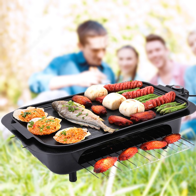 Barbecue Electric grill cooktop squeegee electric skewer convection oven spit 110V pan hotplate machine grill oven barbecue bbq