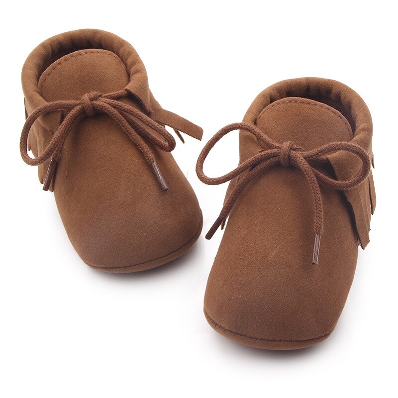 Baby Jongens Meisjes Mocassins Moccs Schoenen Babyschoenen Bebe Fringe Zachte Zolen antislip Footwear PU Leather Crib schoenen