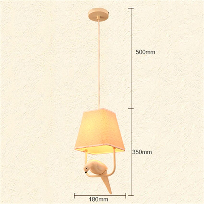 Søde børn lysekrone lysekroner stue loft lysekroner stof lysekrone belysning soveværelse led lys dekoration lampe: 1 hoved