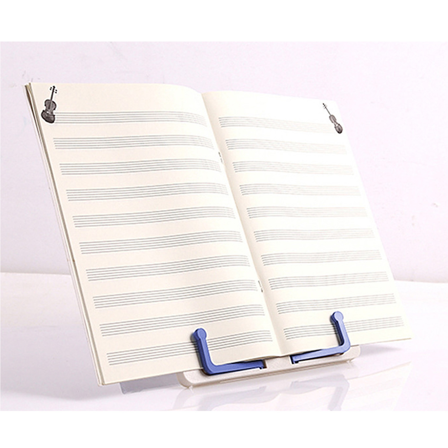 Portable Folding Music Sheet Stand Book Reading Stand Table Holder Desk Mount Applicable for Reading Cook Book Document Magazine
