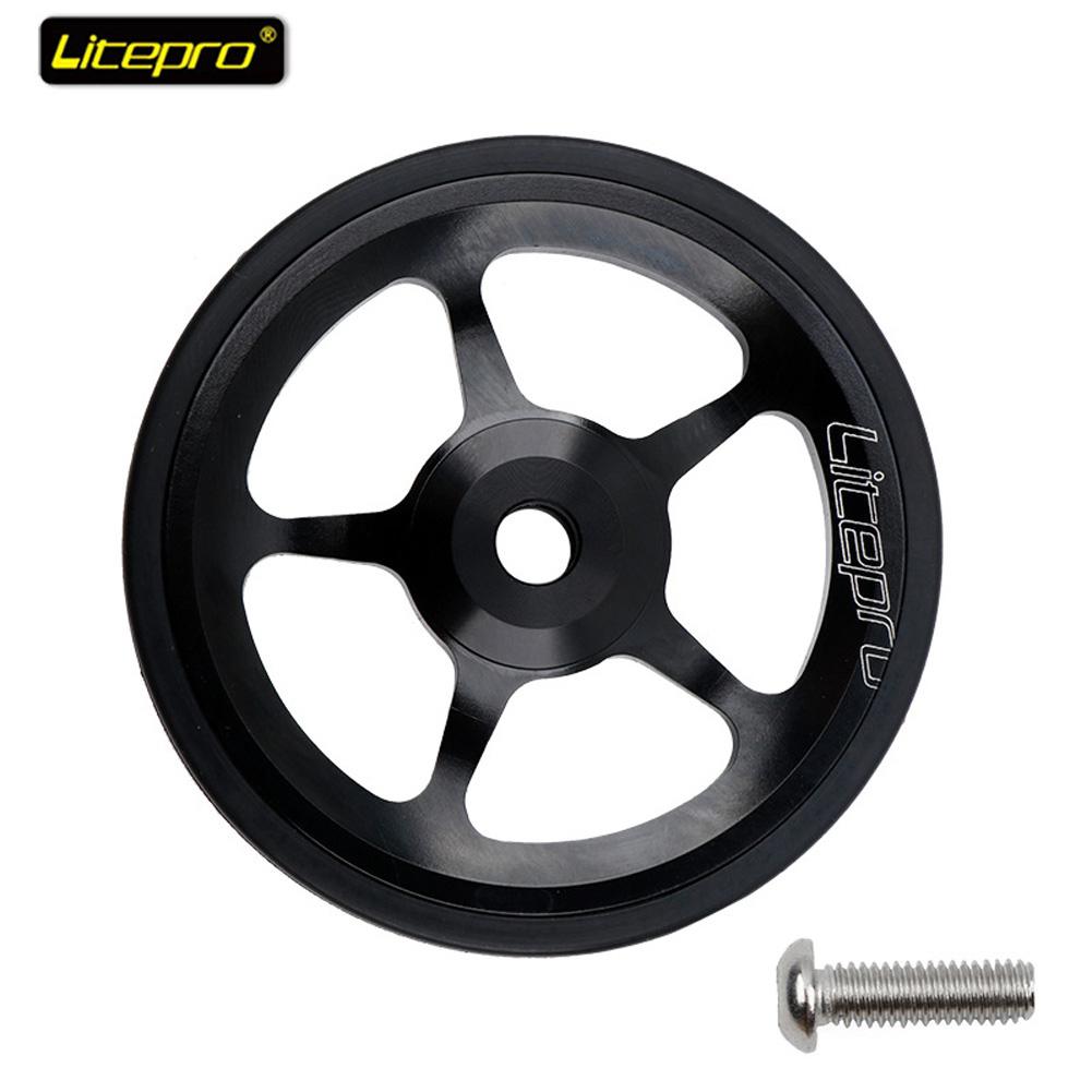 Folding Bike Rear Cargo Rack Easy Wheel Extension Bar Telescopic Rod Bearing Wheel 60mm Lightweight High Strength Easy Wheel