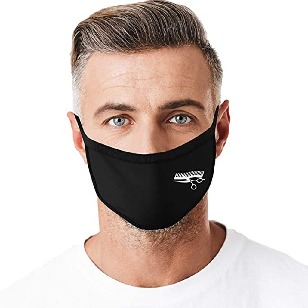 Hairdressers Print Dustproof Reusable Washable Cotton Mouth Face Maak Windbreak Mouth Caps Masque