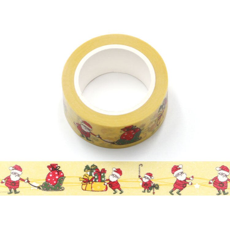 Merry Christmas foil Masking Washi Tape Decorative Adhesive Tape Decora Diy Scrapbooking Sticker Label Stationery: 12