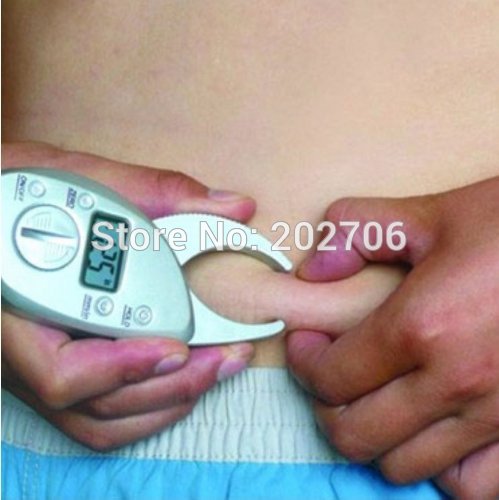 5pcs/lot! Factory outlet Digital LCD Body Fat Caliper Skin Fold caliper fat Measurement Thickness 50mm 2inch Range