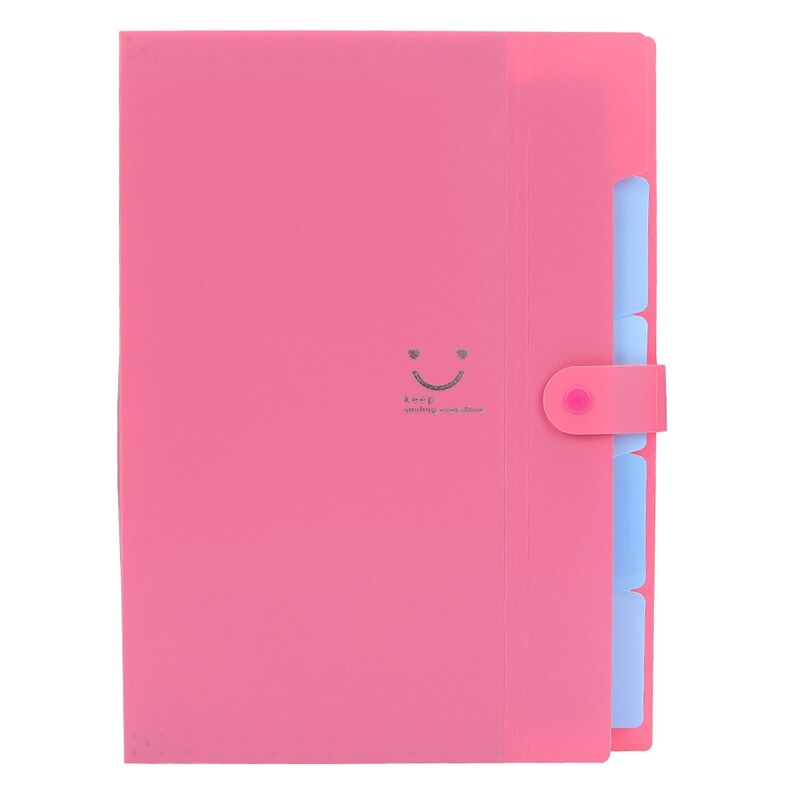 Portable Multi-layer A4 Plastic File Folder Extension Wallet Bill Receipt File Sorting Organizer Office Storage Bag Folders: RD