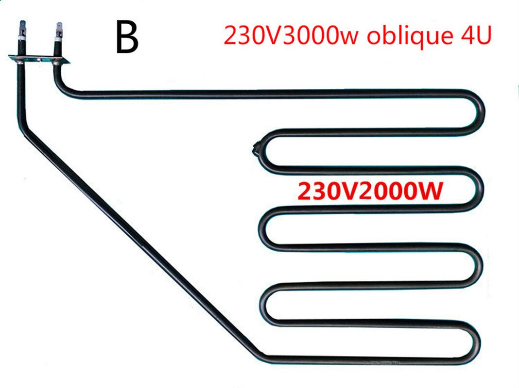 230v Electric Heat Tube stainless steel oblique/straight head Element Tubular Heater Elements 5U/4U 2000w/3000w/2500w