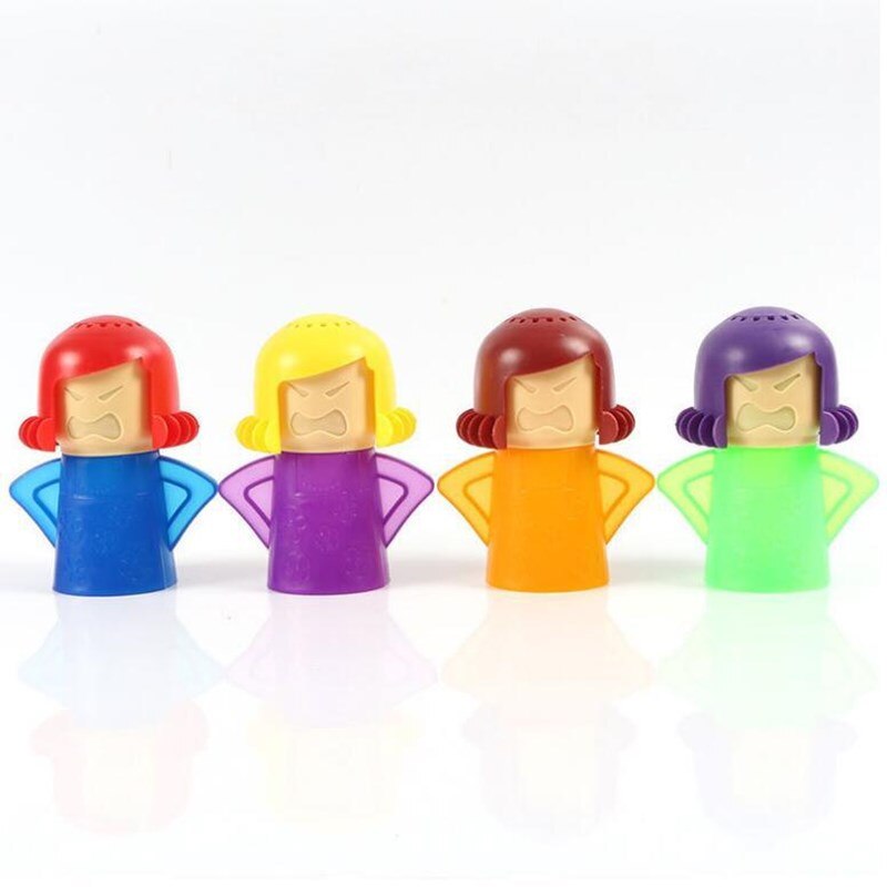 Angry Mama Microwave Cleaner Oven Steam Cleaner Easily Cleans Microwave Appliances for The Kitchen Refrigerator Cleaning Tools