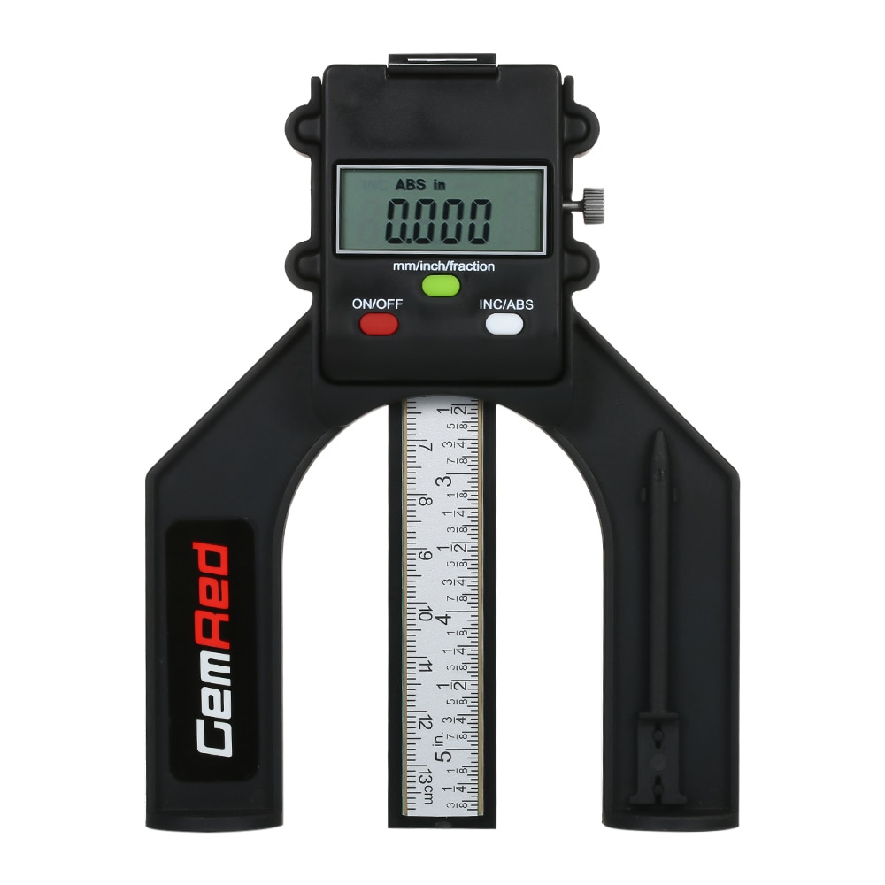 GemRed Digital Depth Gauge Display Slide Caliper Vernier Ruler Depthometer Depth Indicator Height Gauge Measuring Range 0-85mm