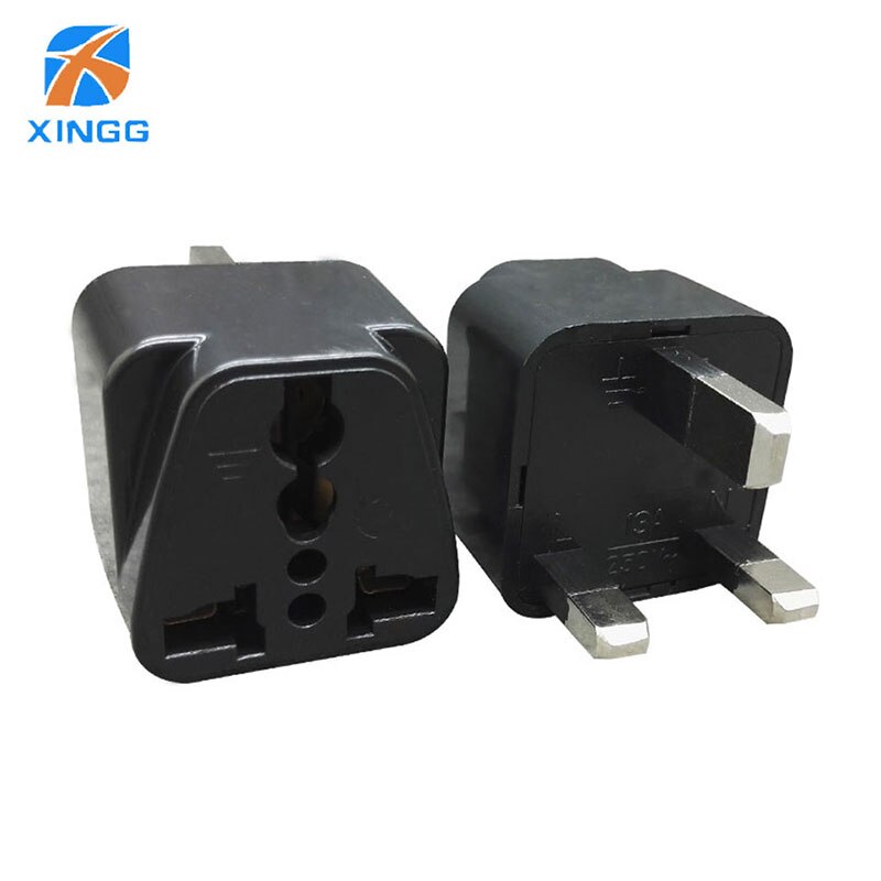 UK Plug Adapter Electrical Plugs International AC Power Socket Converter 13A 250V To EU European US AU Plug Adaptor: Black