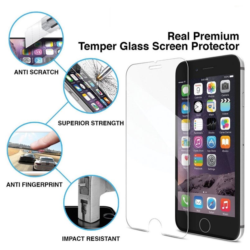 Tempered glass 9H Screen protector film For iphone X 8 4 4s 5 5s 5c SE 6 6s 7 7s plus 6plus 7plus 8plus 10 6Splus Toy Balls