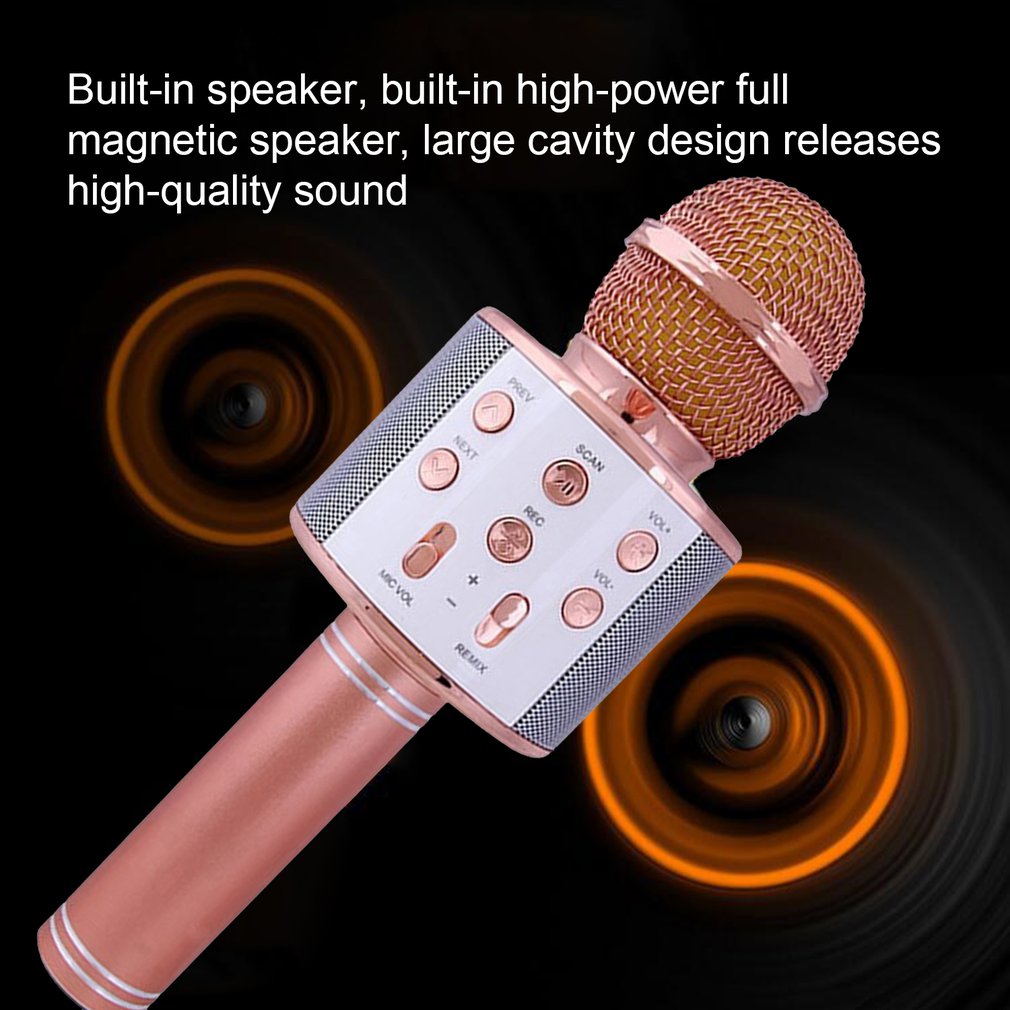 Wireless Microphone Condenser Karaoke Mic Stand Radio Mikrofon Studio Recording Studio Mic Machine