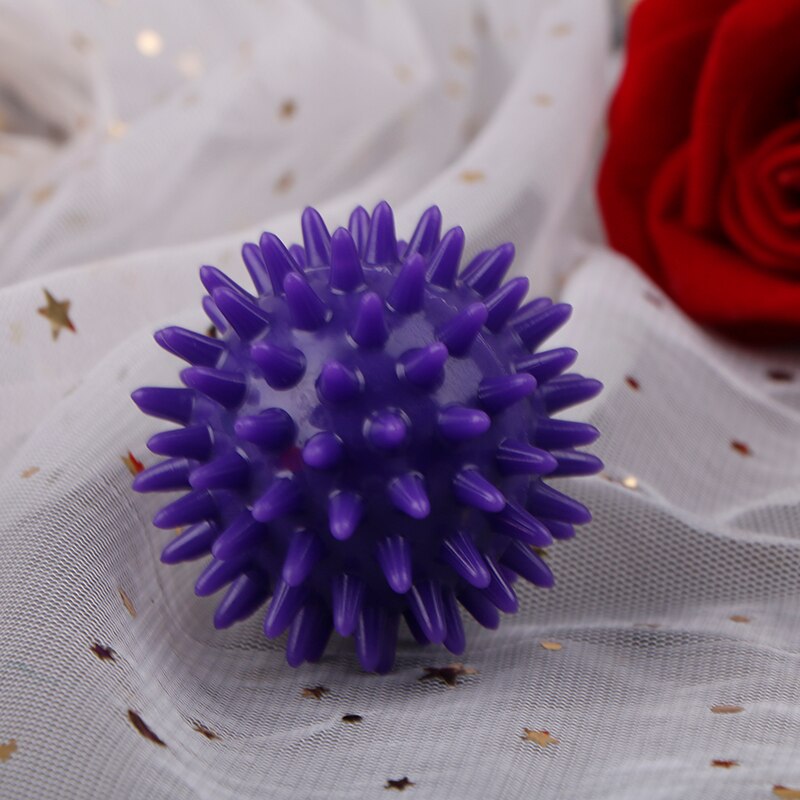 Full Body Spiky Massage Bal Hard Stress Bal 6Cm Voor Fitness Sport Oefening Egel Sensorische Training Grip De Bal: purple