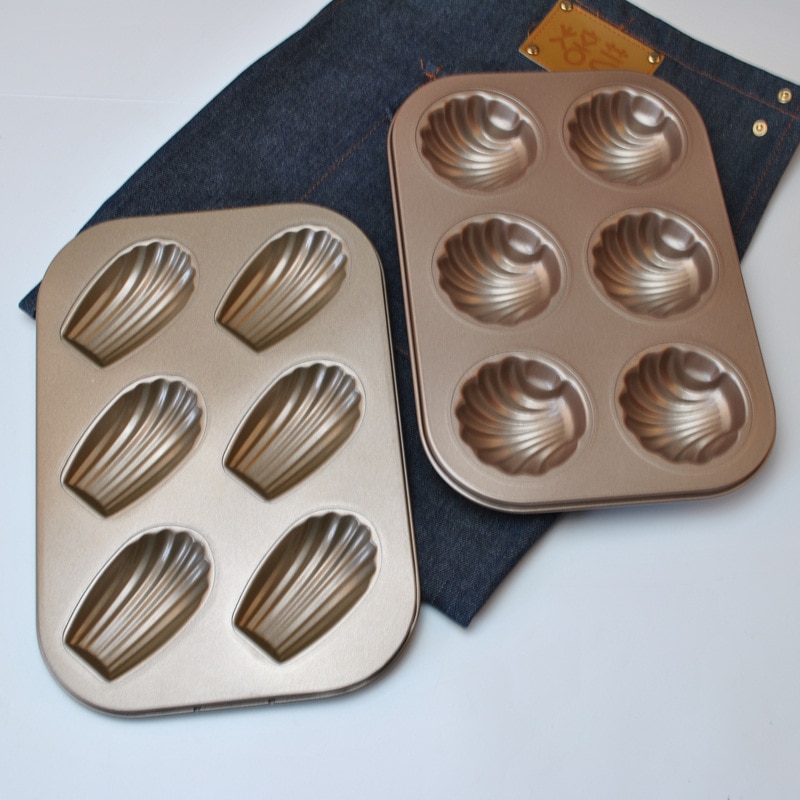 Diy Chocolade Madeleine Mold Mould 3D Shell Vorm Cakevorm Rvs Kids Kerst Bakvormen Taart Decoreren Gereedschappen