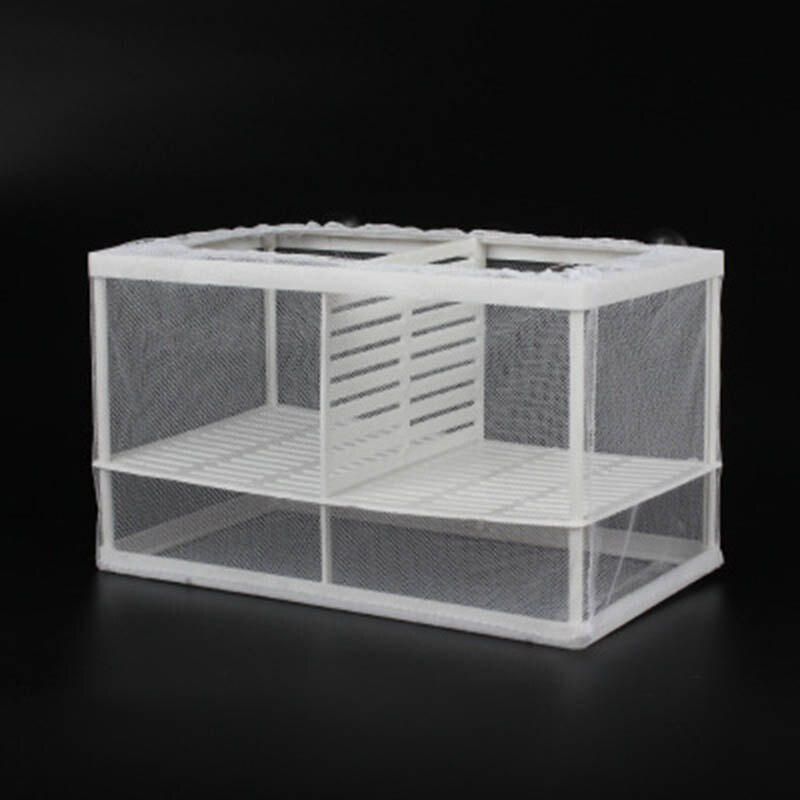 Aquatic Pet Hatchery Isolation Mesh Box Fish Breeding Incubator Hanging Net Bin Fish Tank Separate Container Aquarium Supplies: Type 2 L