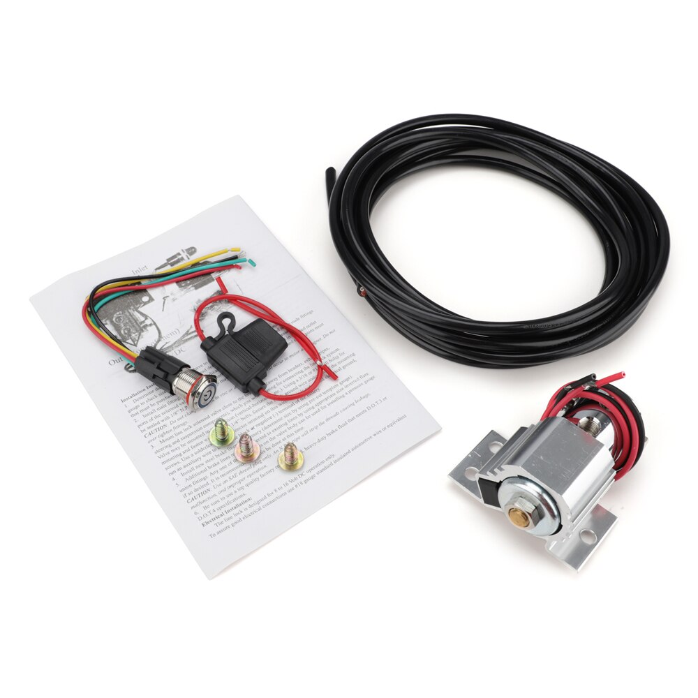 Universal Upgraded Front Brake Line Lock Kit Heavy Duty Type Roll Control Hill Holder Kit: SLIVER