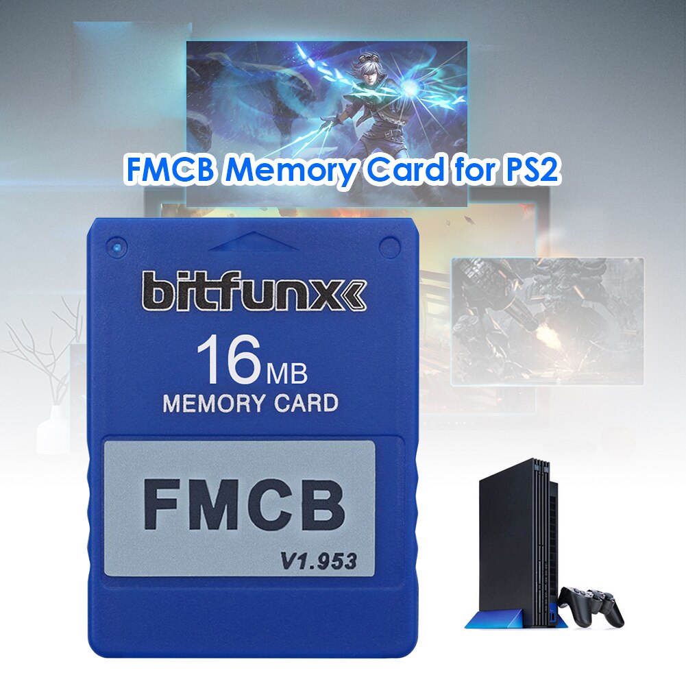 Bitfunx FMCB Free McBoot Card v1.953 for Sony PS2 Playstation2 8MB/16MB/32MB/64MB Memory Card OPL MC Boot