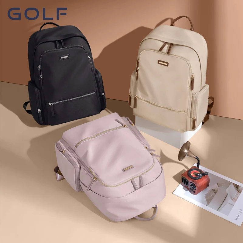 GOLF Backpack Laptop 15 6 Inch Women Back Bag Computer Backpacks Leisure Commuting College Students Female School Bags