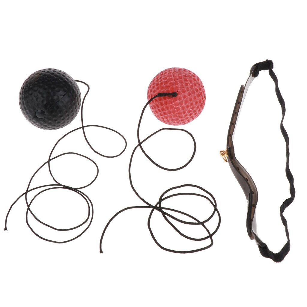 2 -delige boksreflexbal complete bundel – vechtbal boksuitrusting trainingsset voor kinderen en volwassenen