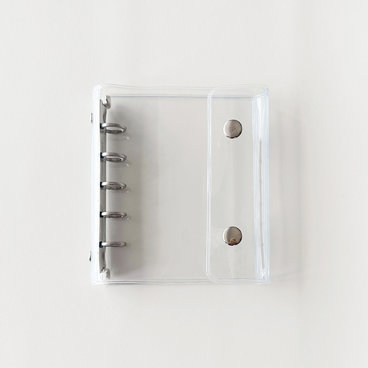 M5 glitterfargede løse ark 5-- hulls godterifarget permomslag journal skisseboktilbehør dagbok kontorrekvisita: Hvit