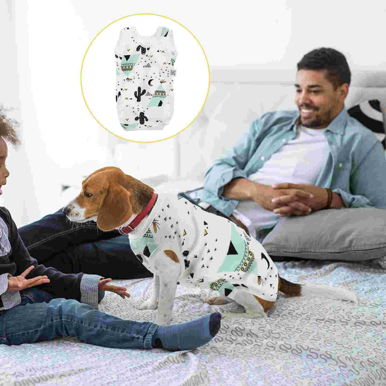 1pc Adorable Breathable Pet Skin Diseases Suit Pet Surgery Wear Dog Recovery Suit