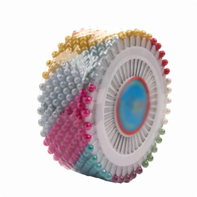40 Pcs Positioning Pin Round Pearl Needles Hand Sewing Pins DIY Decorative Positioning Needle Sewing Enamel Positioning Pin